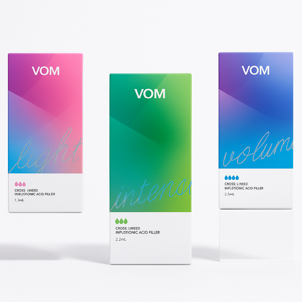 VOM Fillers (VOM V / O / M Series) – HA Fillers Featuring R-Square Technology