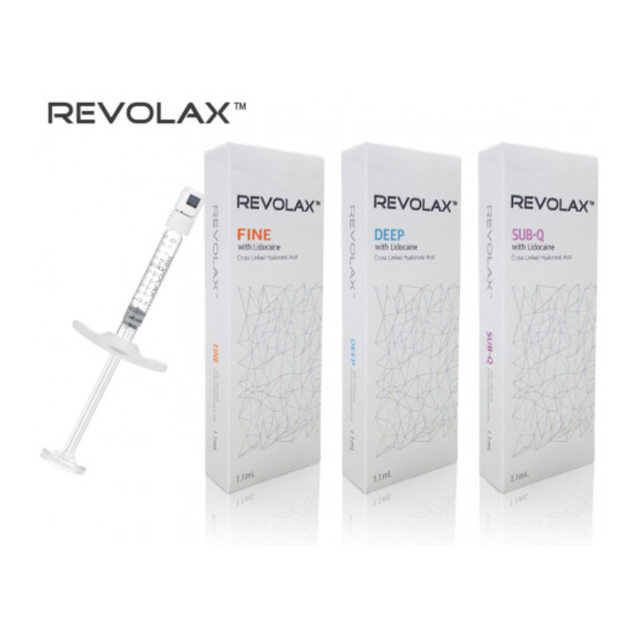 Revolax (Fine / Deep / Sub-Q) – Hyaluronic Acid Dermal Fillers