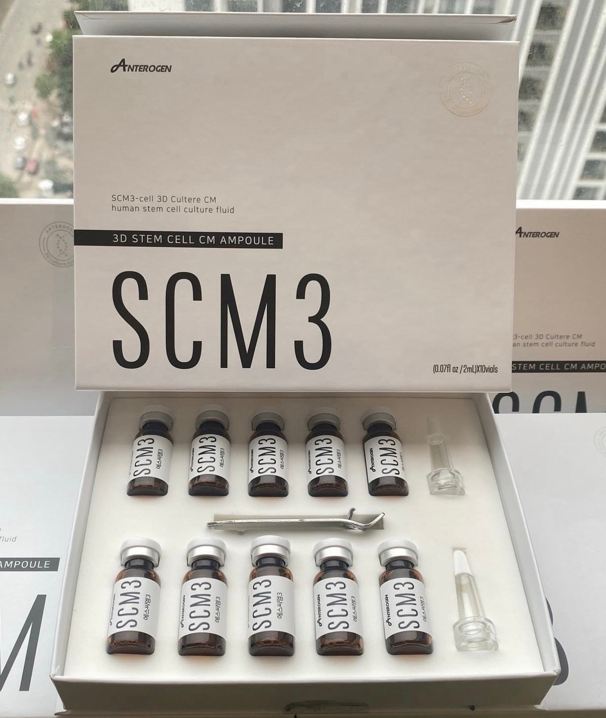 Anterogen SCM3 Stem Cell Skin Booster Ampoule 2ml × 10 Vials